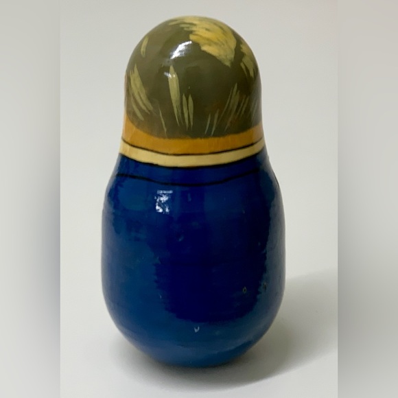 Early 1990s Vintage Artisan Hand Crafted Matryoshka Style Boris Yeltsin Weeble - Picture 6 of 16